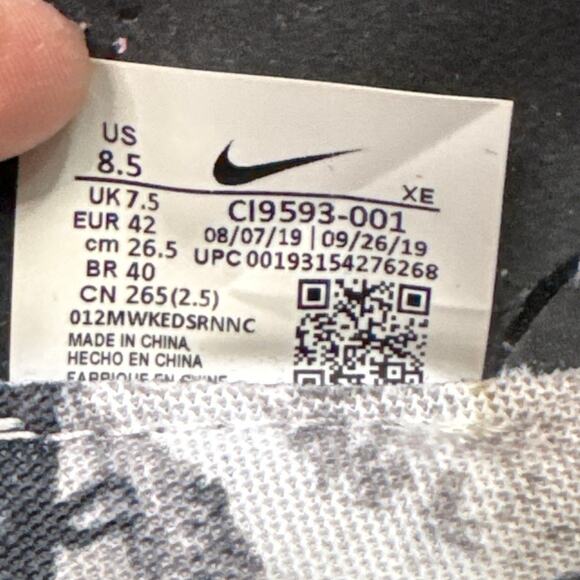 Nike React Element 55 Running Shoes Premium Black Magic Flamingo Size M 8.5 W 10 main image 4